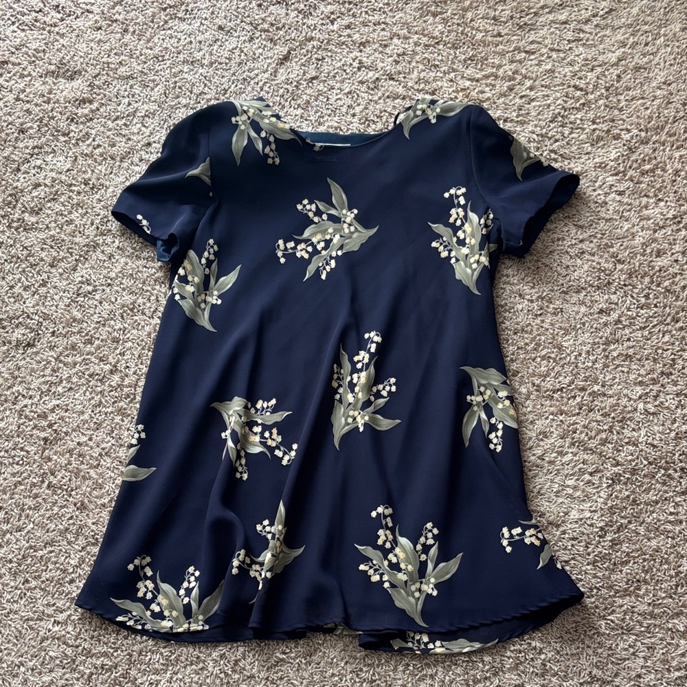Jessica Howard Floral Navy Women's Mini Dress
